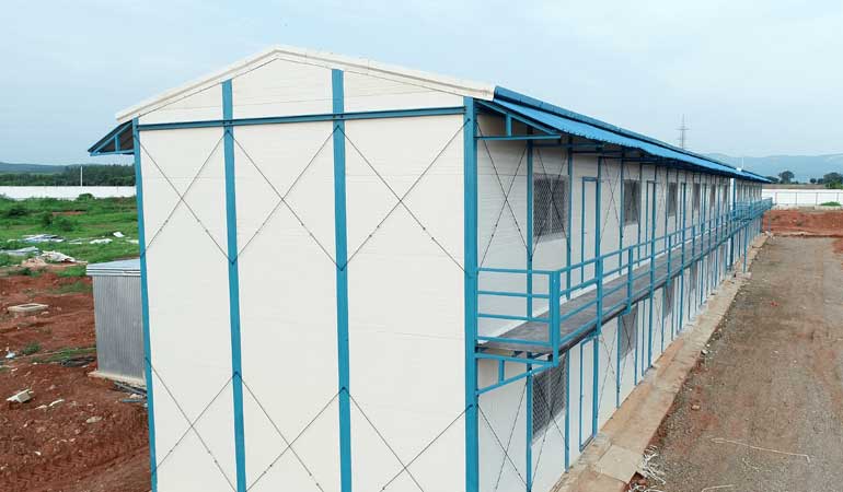 prefabricated double storey building in Punjab
