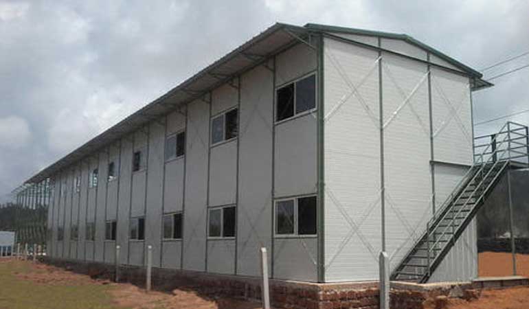 prefabricated staff hutment in Jind