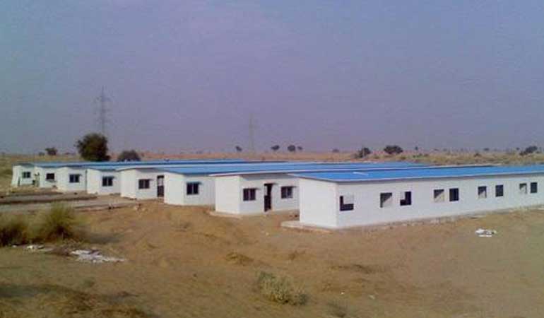 labour hutment in India