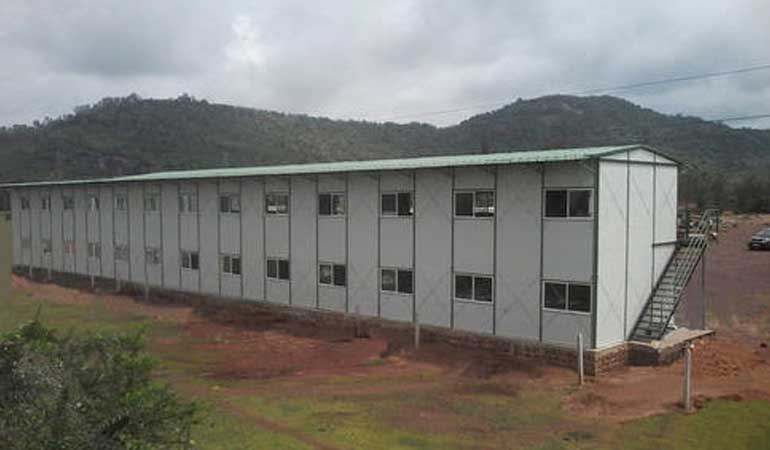 prefabricated labour hutment in India